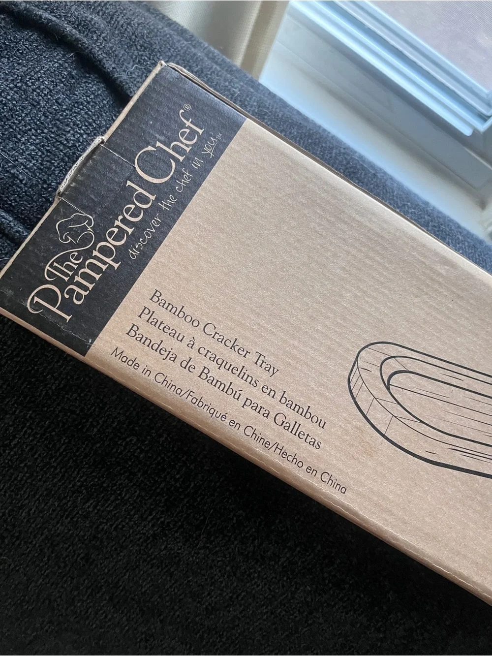 Bamboo Oval Serving Cracker Tray - Natural - Pampered Che